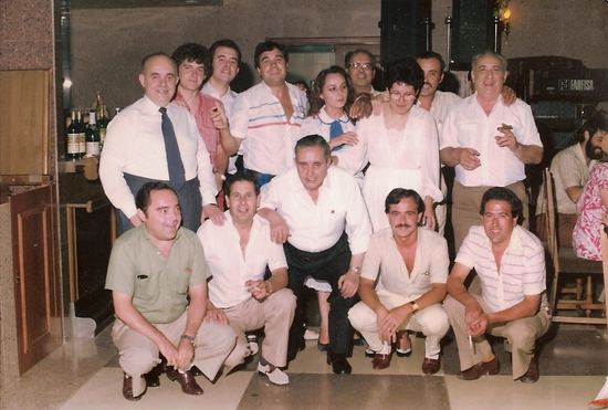 Orencio Matas Moraga y equipo celebrando la boda de Ángel Matas Rubio